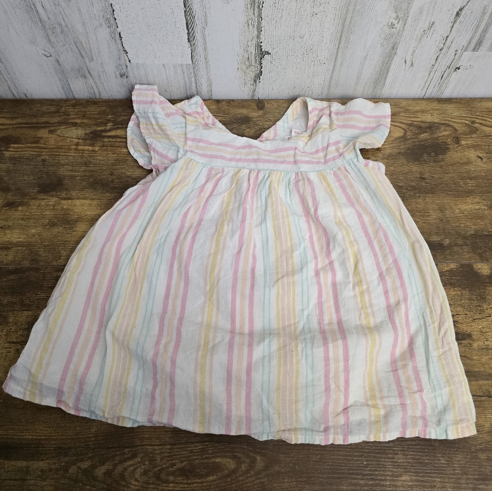Cat And Jack Girls Striped Pastel Top Size Large 10-12